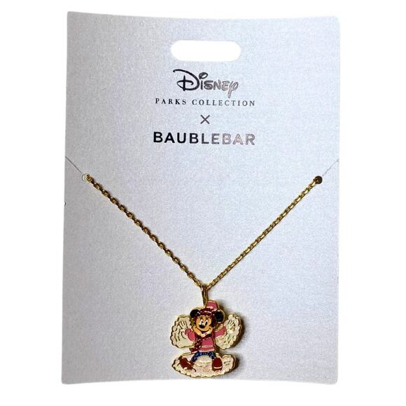Disney Minnie Mouse Snow Angel Homestead Jewelry Necklace by BaubleBar - Picture 1 of 3
